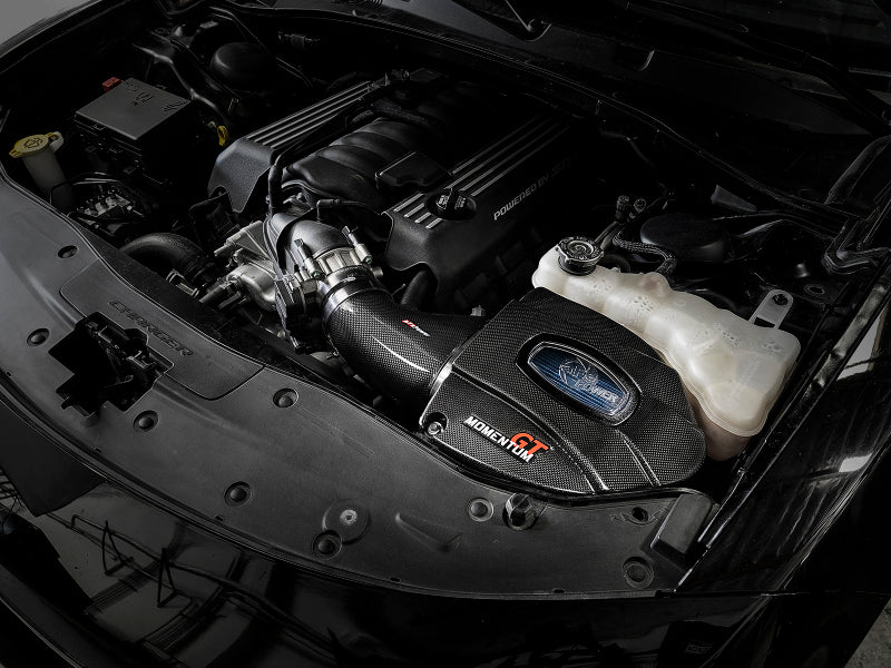 aFe Momentum Black Series Carbon Fiber Pro 5R Air Intake System 11-19 Dodge Charger SRT8 6.4L Secondary image