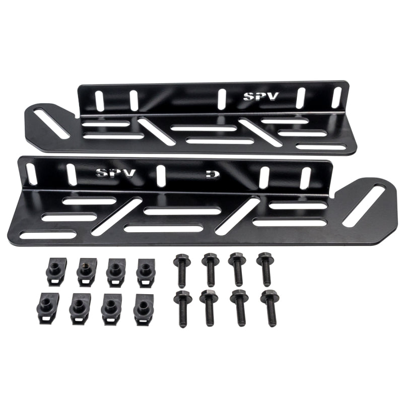 Rigid Industries 2021+ Ford Raptor Triple Fog Lights Kit mounting brackets and hardware