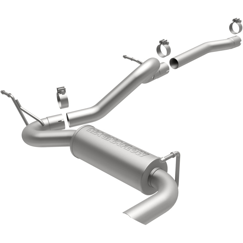 MagnaFlow 12-14 Jeep Wrangler 3.6L Single Straight Rear P/S Exit Stainless C/b Perf Exhaust-Comp Secondary image