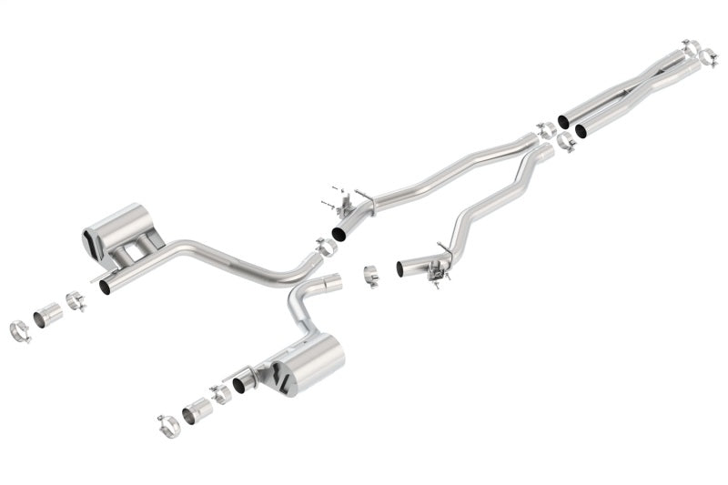 Borla 2015-2022 Charger SRT 392 / Scat Pack 6.4L Atak Catback Exhaust Single Split Rear Exit parts and components.