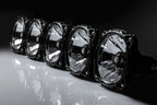 KC HiLiTES Universal 32in. Pro6 Gravity LED 5-Light 100w Combo Beam Light Bar (No Mount) close-up view