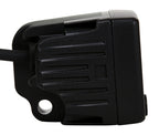 KC HiLiTES C-Series 2in. C2 LED Light 20w Area Flood Beam (Pair Pack System) - Black side view connector