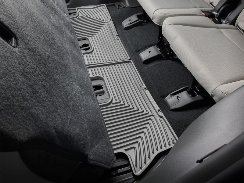 WeatherTech 24-26 Hyundai Santa Fe 2nd Row Rear All-Weather Floor Mats - Grey Secondary image