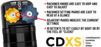 ICON 09-24 Ford F-150 2/4WD 2.5 Series VS PB CDXS Rear Shocks - Pair adjust knobs for compression settings
