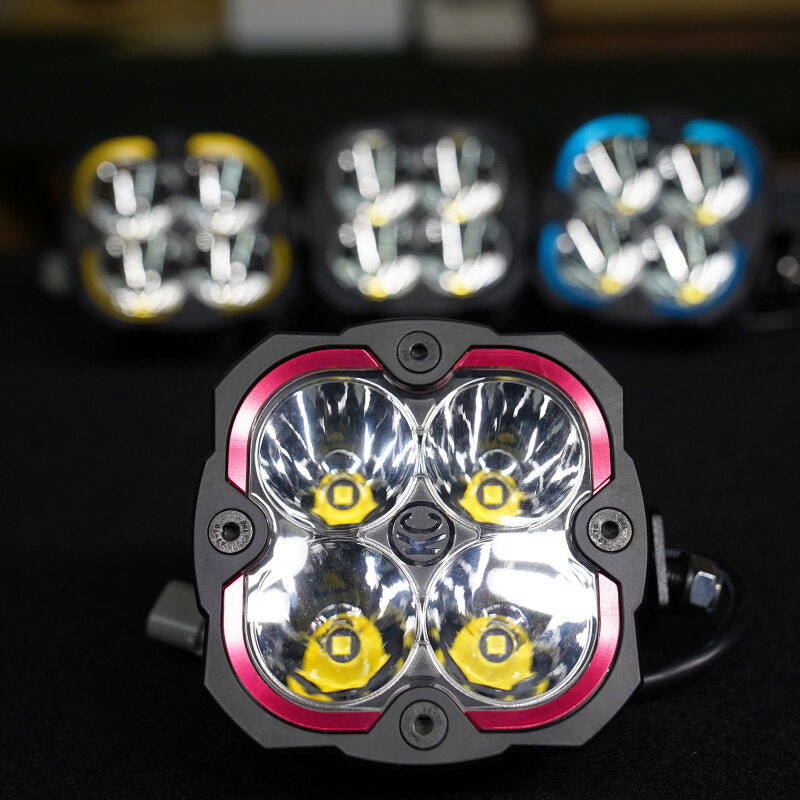 KC HiLiTES FLEX ERA 4 Color Bezel Ring Red (ea) for offroad lighting
