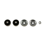 Bilstein 5100 Series 1984 Jeep Cherokee Base Front 46mm Monotube Shock Absorber rubber bushings and hardware components