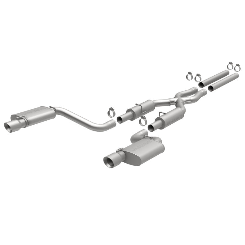 MagnaFlow 11-12 Dodge Charger SRT-8 Hemi Dual Split Rear Exit Stainless Cat-Back Performance Exhaust Secondary image