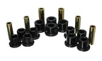 Energy Suspension 99-04 Ford F-350 2wd/F-250 SD 4wd/F-350 4wd Black Rear Leaf Spring Bushing Set components.