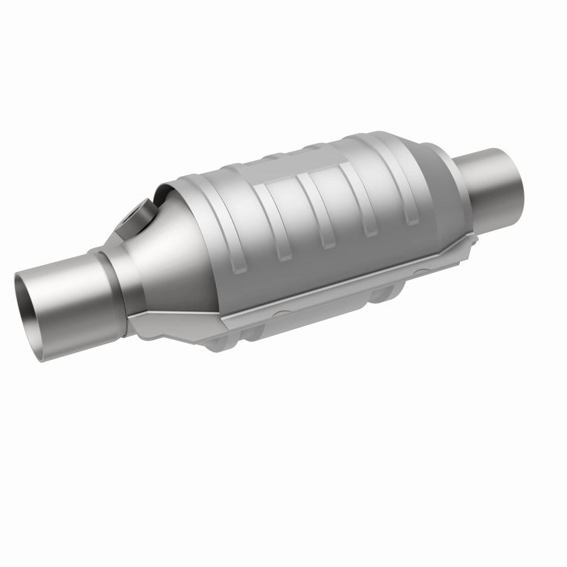 MagnaFlow Conv Univ 2.25 Single O2 FED stainless steel catalytic converter for offroad performance upgrades.