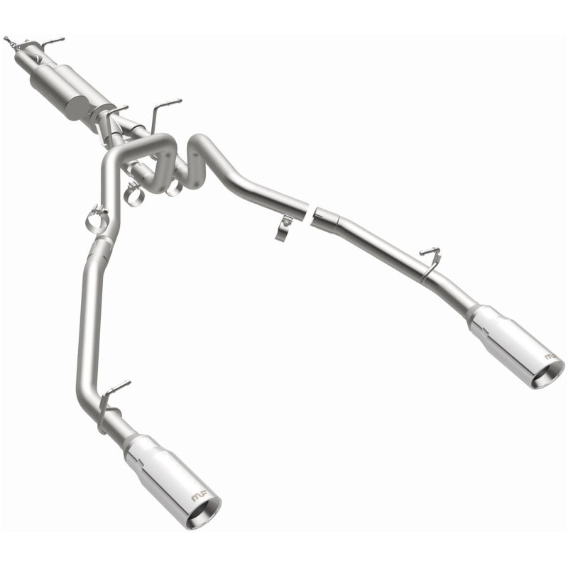 Magnaflow 25+ Ram 1500 I6 3.0L SPEQ Series Polished Cat-Back Performance Exhaust System for enhanced offroad performance.