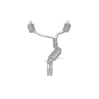 MagnaFlow Sys C/B 12-15 Audi A6 / A7 3.0L V6 SS 2.5in Dual Split Rear Ext 4in Tips exhaust system image.