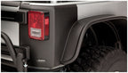 Bushwacker 07-18 Jeep Wrangler Trail Armor Rear Corners - Black close-up view