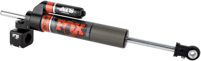 Fox 2007+ Jeep JK 2.0 Factory Series ATS Steering Stabilizer 22.15in Ext L - Orange Heritage Logo for offroad performance upgrades.