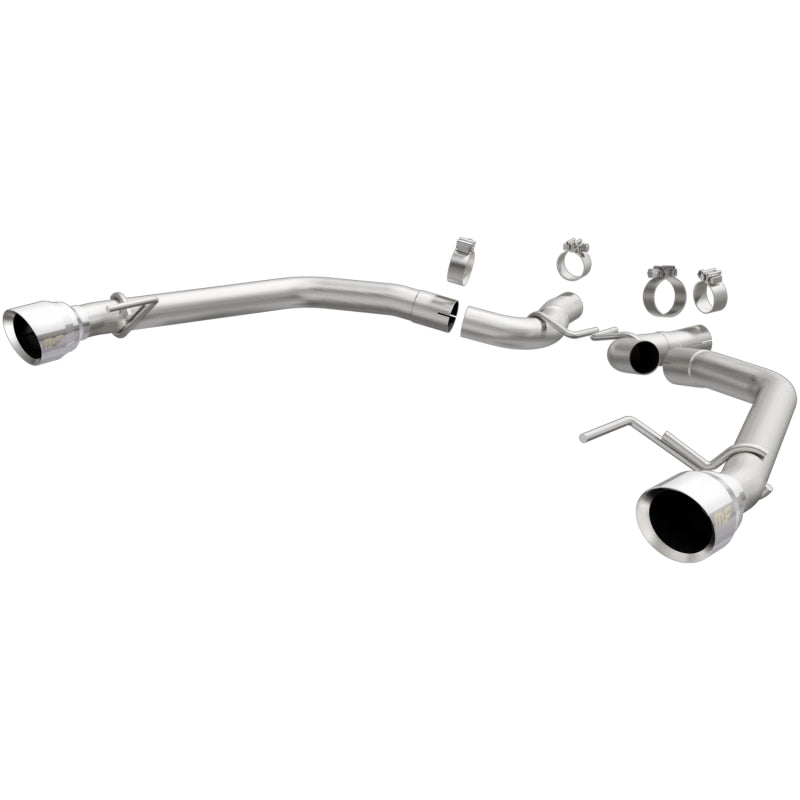 MagnaFlow 2015-2017 Ford Mustang V6 3.7L Race Series Axle Back w/ Dual Polished Tips Secondary image