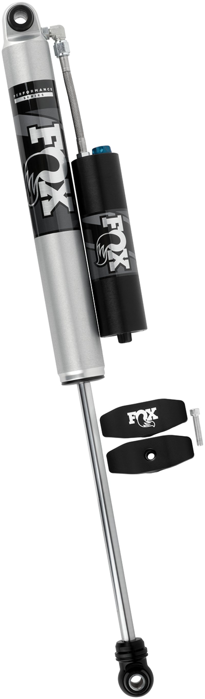 Fox 2017+ Ford Super Duty 2.0 Perf Series 12.1in. Smooth Body IFP Rear Shock / 0-1in. Lift w/ CD Adj. for offroad performance upgrades