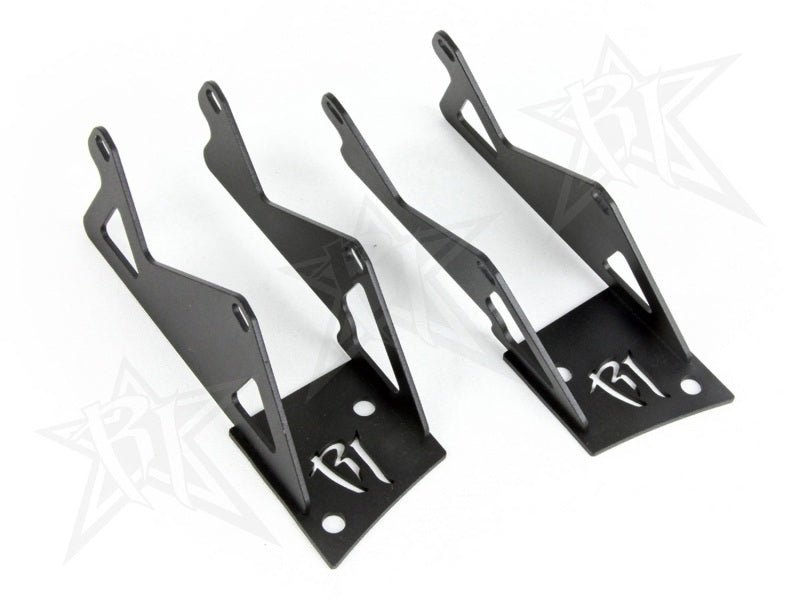 Rigid Industries Jeep JK - Double A-Pillar Mount - Mounts 2 sets of Dually/D2 for offroad lighting install