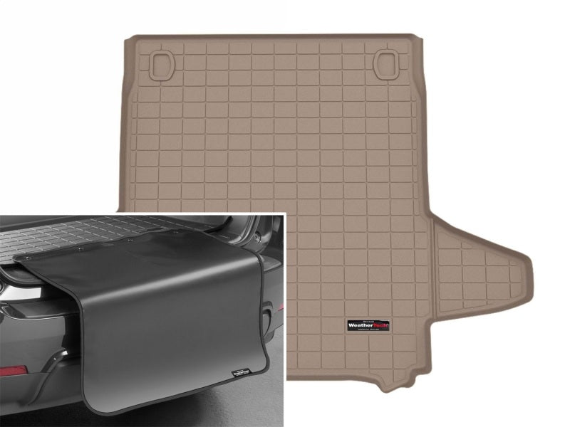 WeatherTech 24-26 Porsche Panamera Trunk Cargo Liner w/Bumper Protector - Tan Secondary image