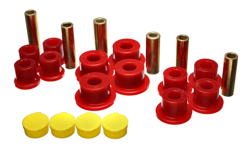Energy Suspension 02-05 Dodge Ram 1500 2WD Red Rear Leaf Spring Bushing Set for offroad performance upgrades