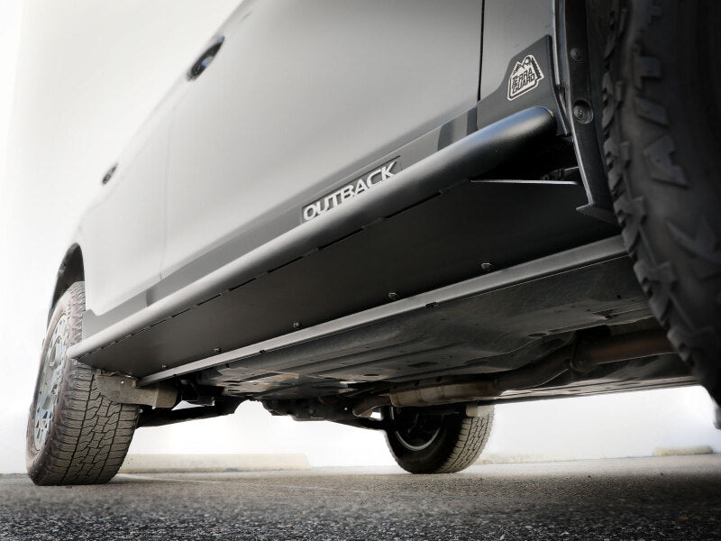 aFe POWER 15-19 Subaru Outback H4 2.5L / H6 3.6L Terra Guard Trail Slider Steps - Black Secondary image
