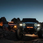 KC HiLiTES FLEX ERA LED 20in. Light Bar - Master Kit on offroad Jeep vehicles