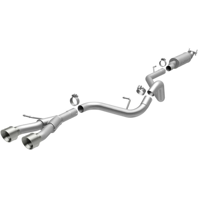 MagnaFlow 13 Hyundai Veloster 1.6L Turbo Dual Center Rear Exit Stainless Cat Back Perf Exhaust Secondary image
