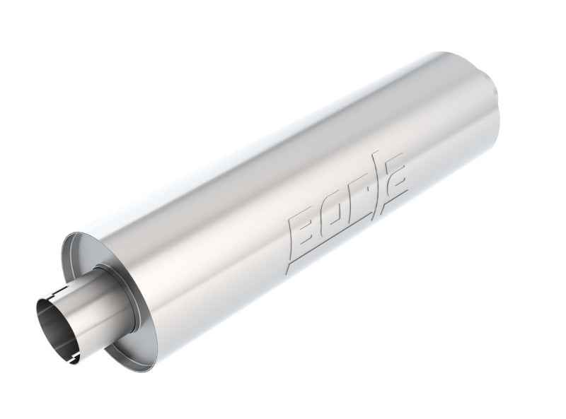Borla Heavy Duty (Truck) Muffler - 3in Center-Center 24in x 6.75in Round (Notched) for performance offroad parts
