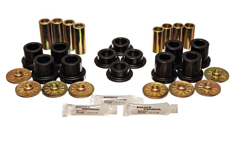 Energy Suspension 92-02 Dodge Viper Black Front Control Arm Bushing Set for offroad performance upgrades.