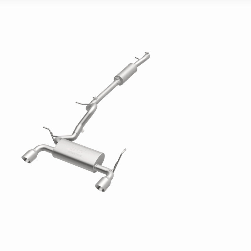 MagnaFlow Cat-Back 12-16 Jeep Wrangler GT 3.6L V6 Black Tips exhaust system for offroad performance upgrades.