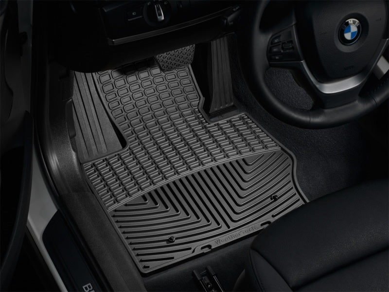 WeatherTech 11+ BMW X3 Front Rubber Mats - Black in vehicle