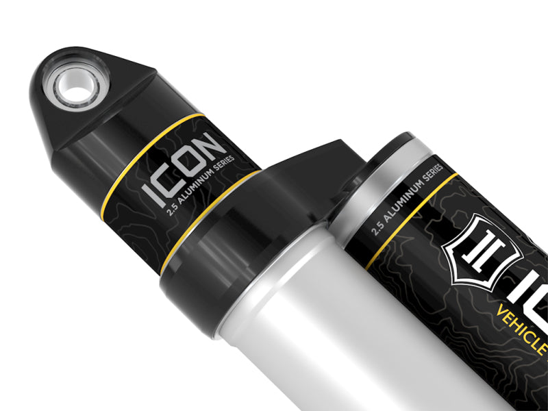 ICON 1999+ Ford F-250/F-350 Super Duty 0-3in Rear 2.5 Series Shocks VS PB - Pair in close-up view for offroad performance upgrades.
