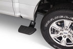 AMP Research 15-22 Ford F150 All Beds BedStep2 - Black side step with truck wheel.