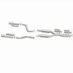 MagnaFlow 2017+ Dodge Charger 409 SS Polished 3in Quad Tips Cat-Back Exhaust parts layout