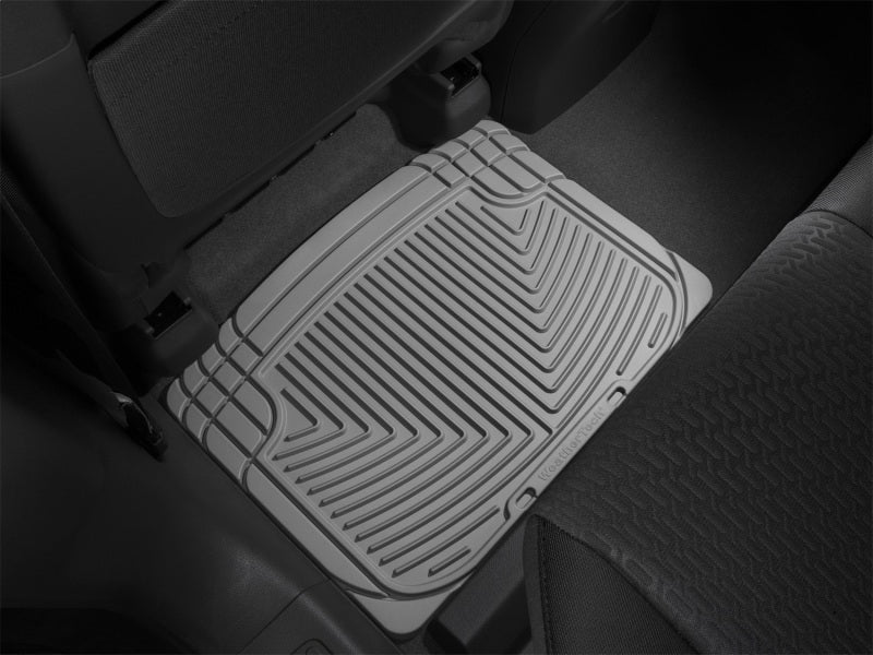 WeatherTech 03-06 Lincoln Navigator/Navigator L Rear Rubber Mats - Grey in vehicle
