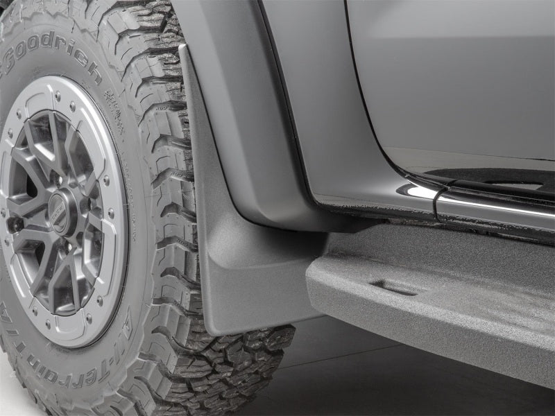 WeatherTech 24-25 Ford Ranger Raptor Supercrew Front No Drill MudFlaps - Black Secondary image