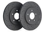 Hawk Talon 2001 Ford Mustang GT Bullitt Drilled and Slotted Front Brake Rotor Set for performance offroad parts.