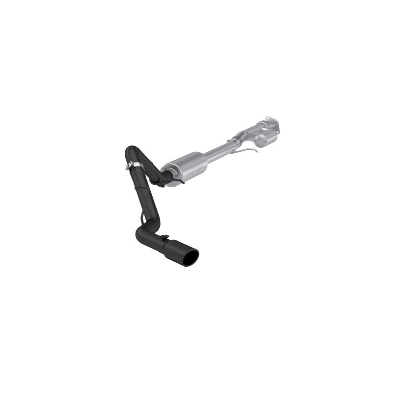 MBRP 19-24 GM 1500 Silverado/Sierra 2.7L Blk-Coated Alum. Steel 3in Cat-Back Single Side 4in Blk Tip Secondary image