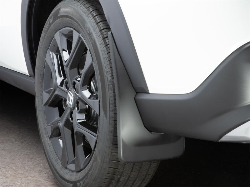 WeatherTech 23-24 Honda HR-V (Models w/o Opt. Fender Flares) No Drill Rear MudFlaps Black Secondary image