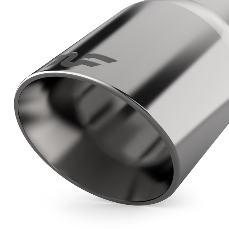 MagnaFlow 18-19 Audi A5 Dual Exit Polished Stainless CatBack Exhaust - 3in Main Piping Diameter tip close-up