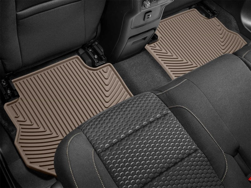 WeatherTech 17+ GMC Acadia / Acadia Denali Rear Rubber Mats - Tan Secondary image