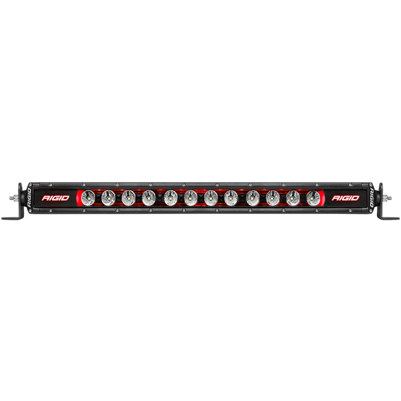 Rigid Industries 30in Radiance Plus SR-Series Single Row LED Light Bar with 8 Backlight Options for offroad lighting.