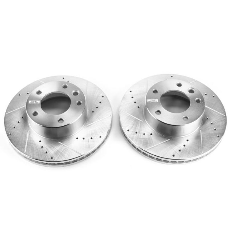 Power Stop 13-14 Mercedes-Benz G63 AMG Front Evolution Drilled & Slotted Rotors - Pair Secondary image