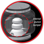 Air Lift Replacement Air Spring-Loadlifter 5000 Ultimate Bellows Type w/ internal Jounce Bumper showcasing internal components.