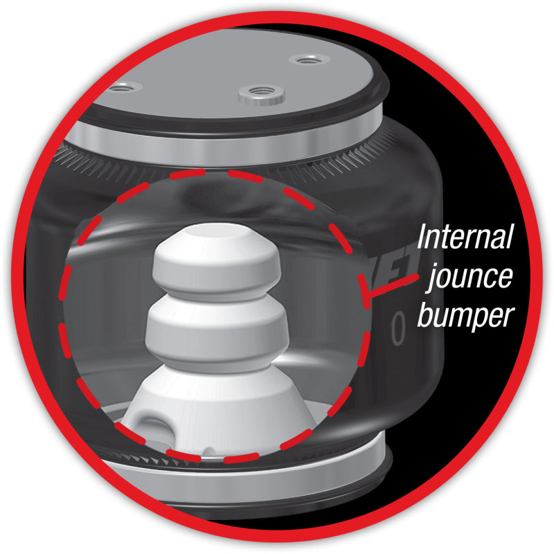 Air Lift Replacement Air Spring-Loadlifter 5000 Ultimate Bellows Type w/ internal Jounce Bumper showcasing internal components.