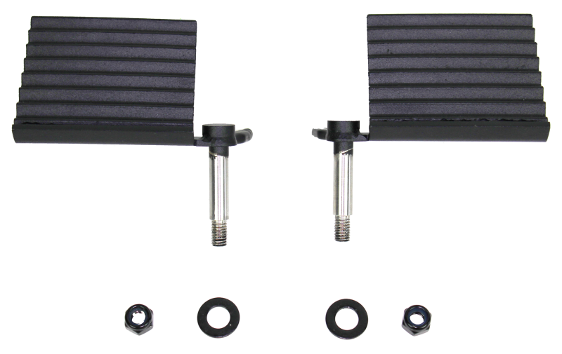 Fishbone Offroad 76-06 Jeep CJ YJ TJ Wrangler Foot Peg Set Gloss - Black for offroad performance upgrades