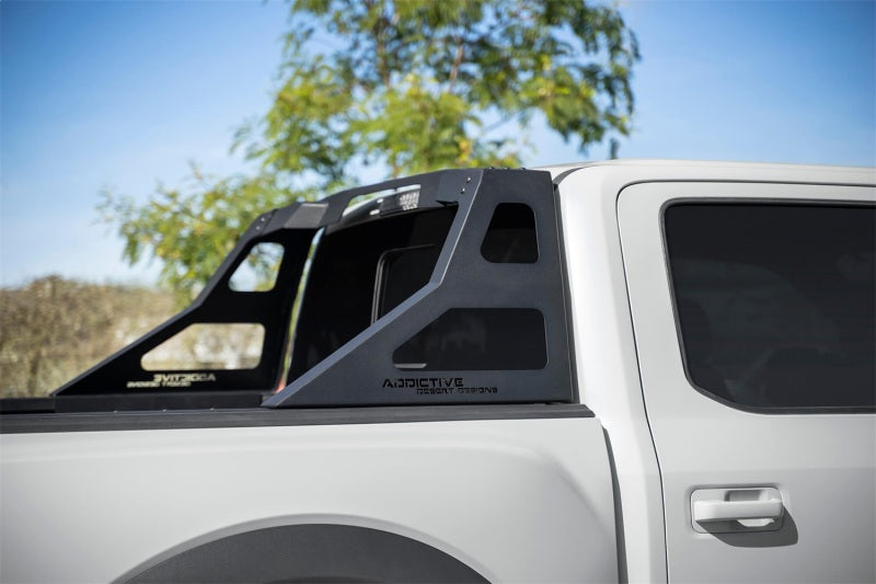 Addictive Desert Designs 17-19 Ford F-150 Raptor Stealth Fighter Chase Rack on truck