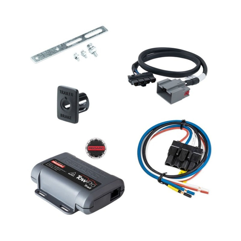 REDARC 21-24 Ford Bronco Tow-Pro Trail Brake Controller Kit components for off road parts.