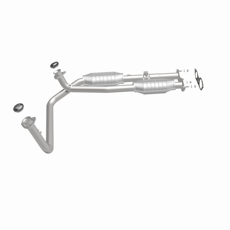 MagnaFlow Conv DF GM Truck/Suv Dual Outlet 96 catalytic converter part for offroad performance upgrades and drivetrain upgrades.