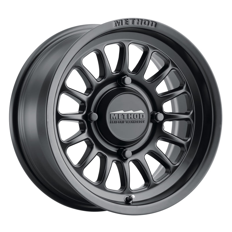 Method MR411 Bead Grip 15x7 / 5+2/38mm Offset / 4x136 / 106.25mm CB Matte Black Wheel Secondary image