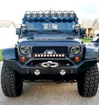 KC HiLiTES 6in. Pro6 Gravity LED Light 20w Single Mount SAE/ECE Driving Beam (Single) on lifted truck with offroad lights.