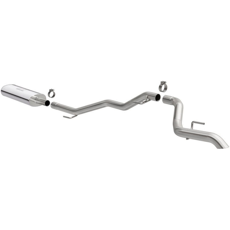 MagnaFlow 2020 Jeep Gladiator 2.5in Rock Crawler Series Single Rear Exit SS Cat-Back Exhaust w/o Tip Secondary image